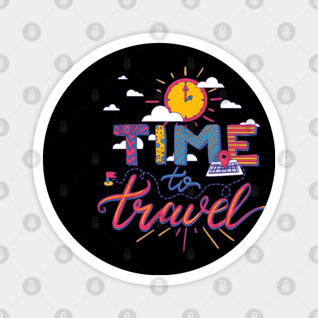 Time To Travel Magnet by busines_night
